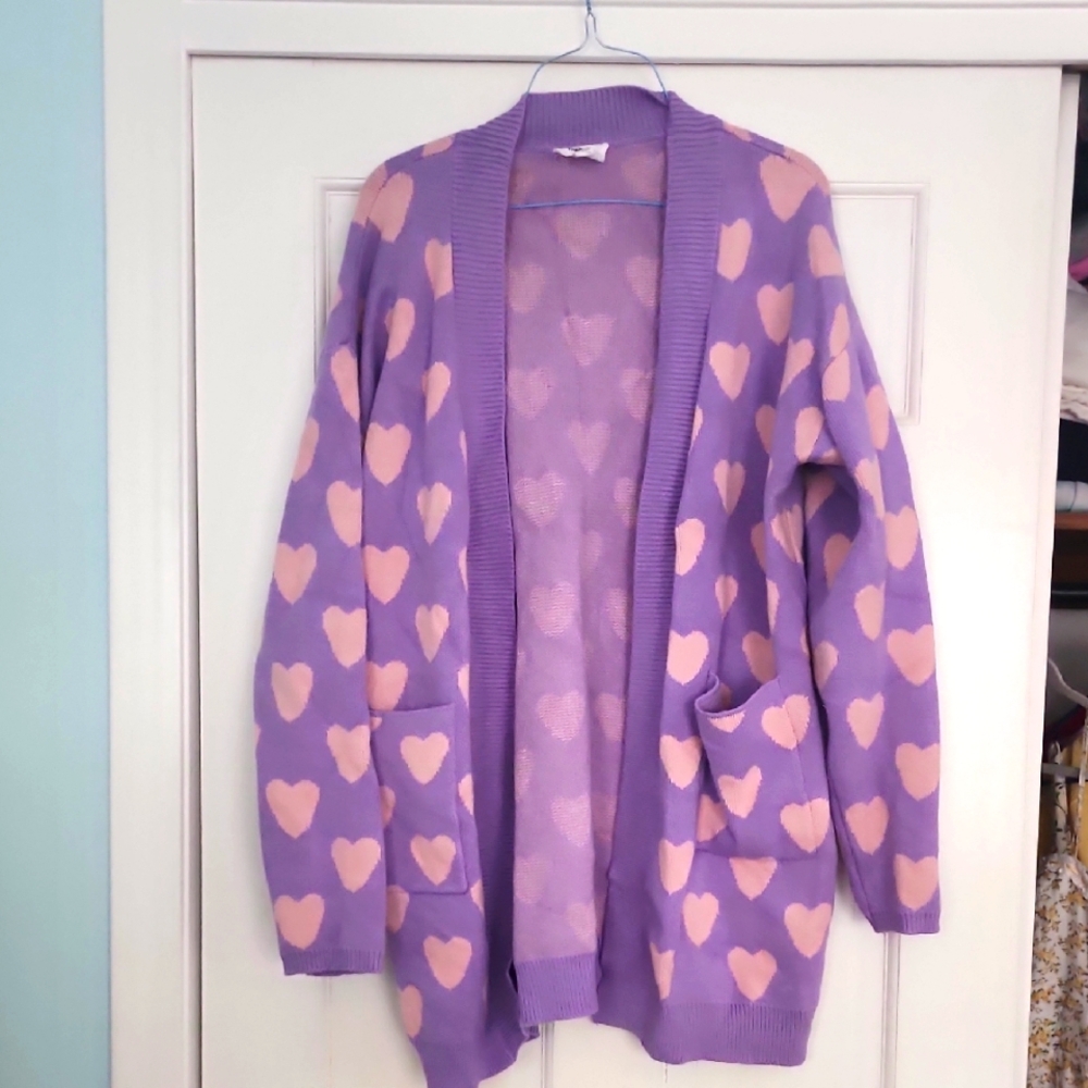 Oversized Heart Cartigan